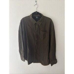 Carbon 2 Cobalt Shirt Mens L Brown Blue Casual Outdoor Relaxed Button Up